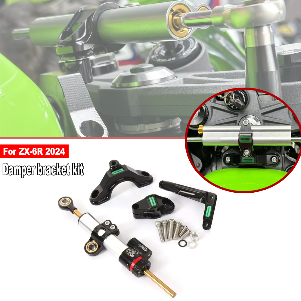 For Kawasaki Ninja ZX 6R ZX-6R - Steering Damper Stabilizer Kit Cnc ulasan dan harga