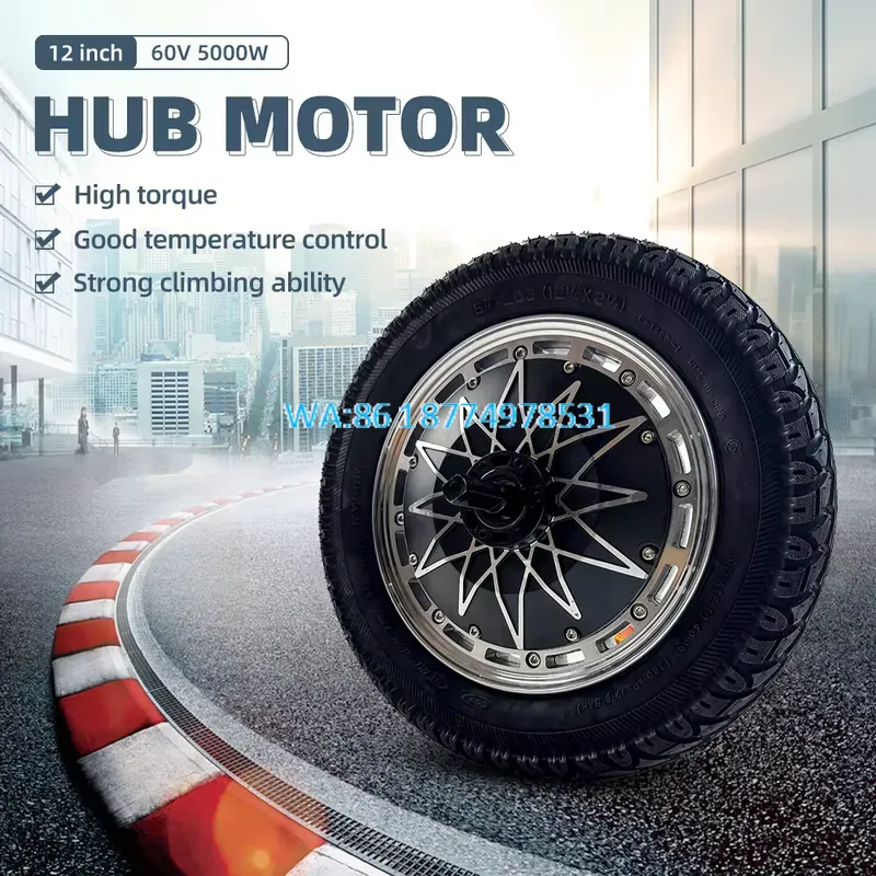 Wmwmnu for High Power 12 Inch  - 60V 5000W Brushless Hub Motor ulasan dan harga